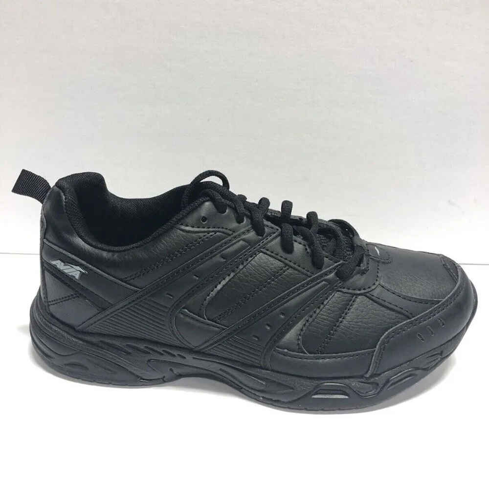 Avia Men’s Avi-Union II, Black Lace-Up Sneakers, Size 7.5 Wide